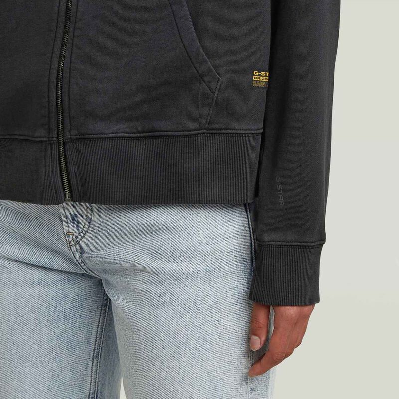 G-Star Washed Hdd Zip Relaxed Sweatshirt image number 2